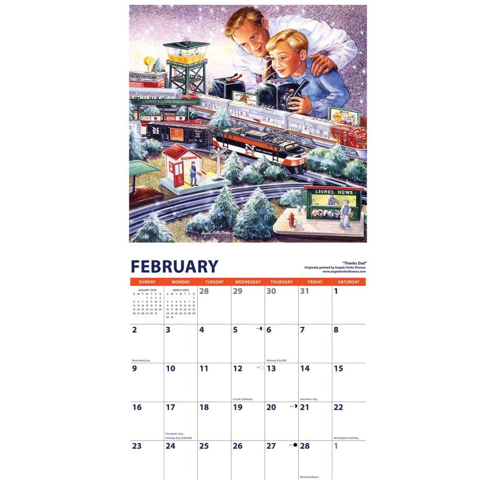 Lionel Trains 2025 Wall Calendar - Calendars.com