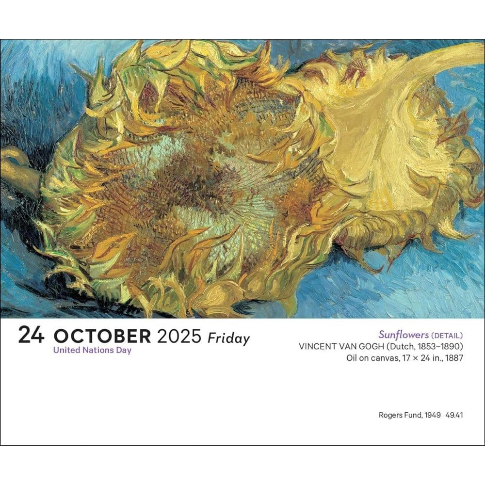 Impressionism and Post-Impressionism 2025 Desk Calendar Sixth  Alternate Image