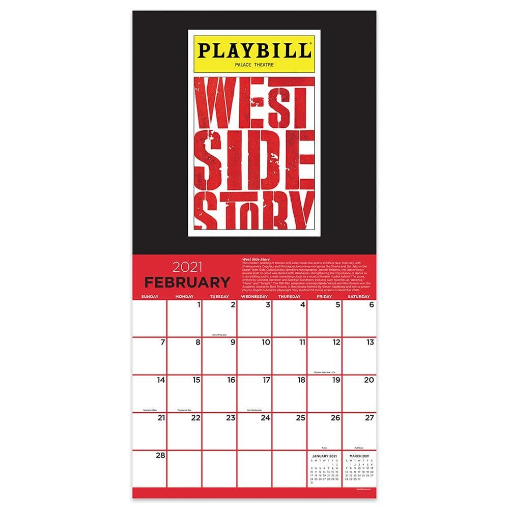 On Broadway Wall Calendar