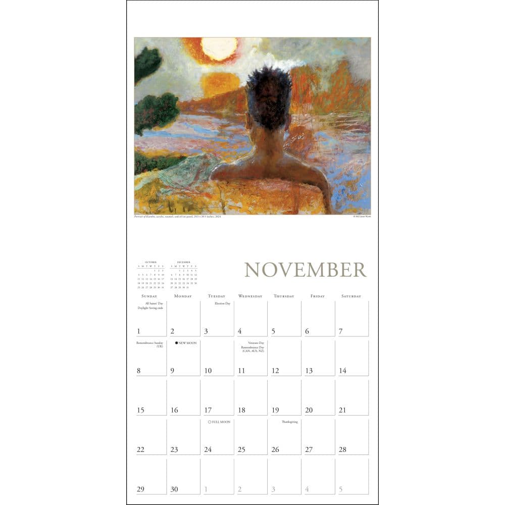 Art Of Jamie Wyeth 2026 Wall Calendar Third Alternate Image