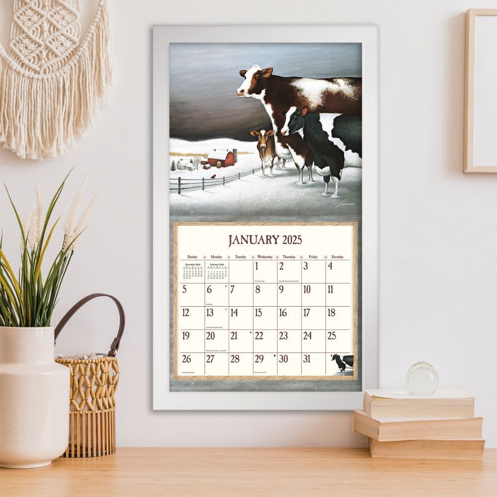 Cows Cows Cows by Lowell Herrero 2025 Wall Calendar