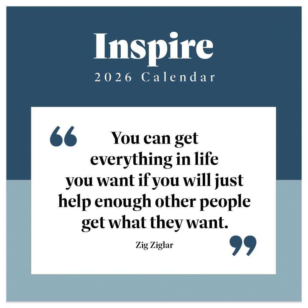 Inspire 2026 Mini Wall Calendar