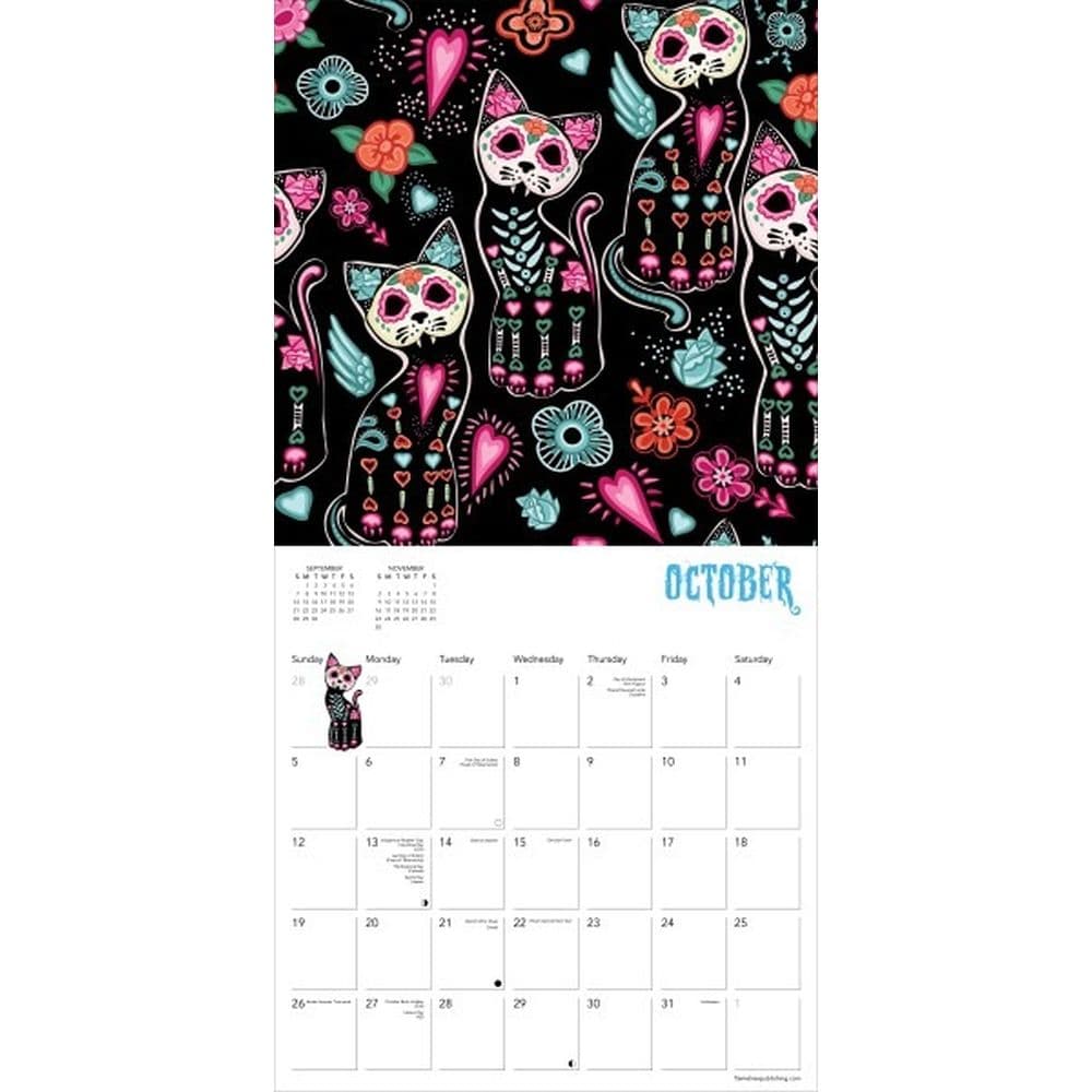 Sugar Skulls 2025 Wall Calendar Third Alternate Image