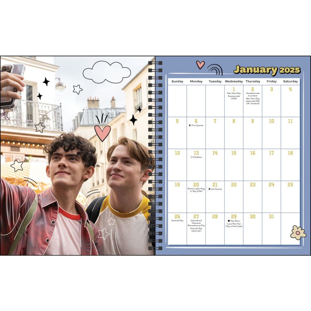 Heartstopper 2025 16-Month Planner Second Alternate Image width=&quot;1000&quot; height=&quot;1000&quot;