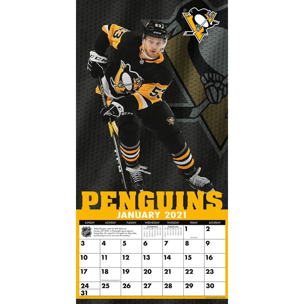 Pittsburgh Penguins Mini Wall Calendar