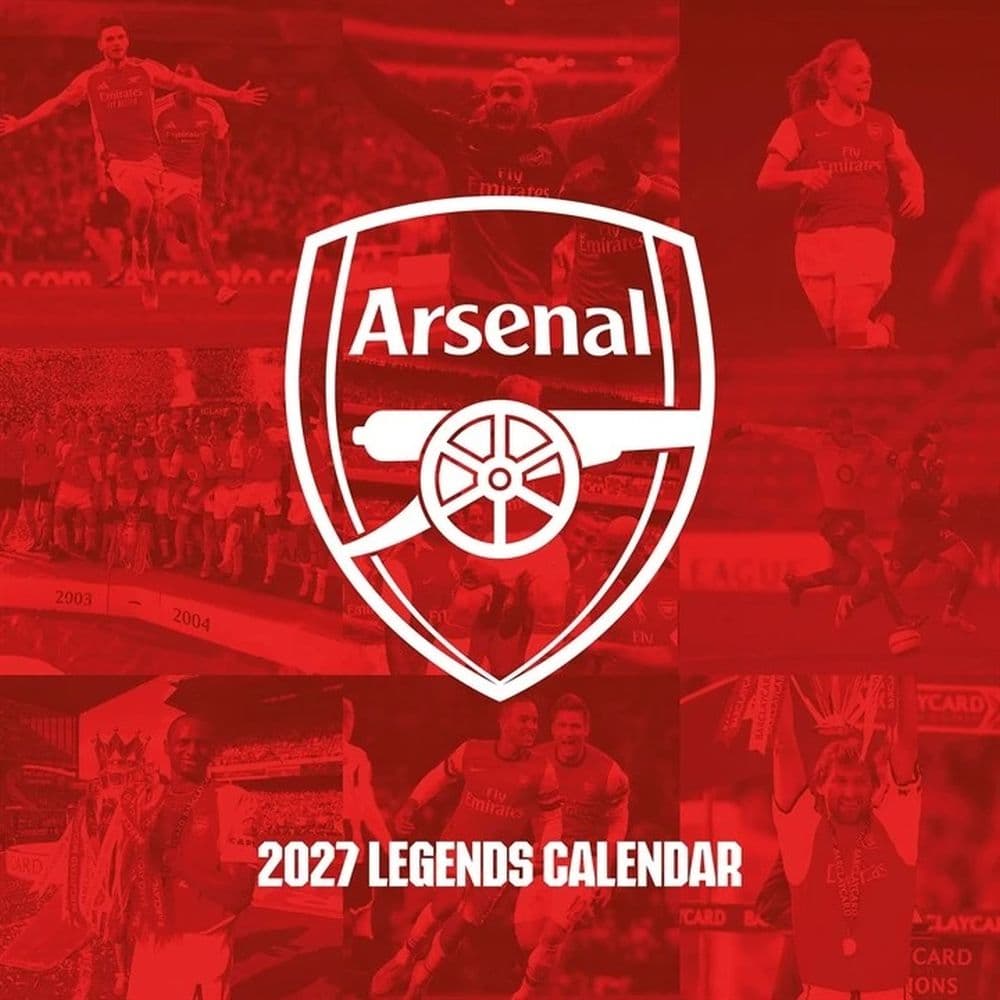 image Arsenal Legends 2027 Wall Calendar Main Product Image