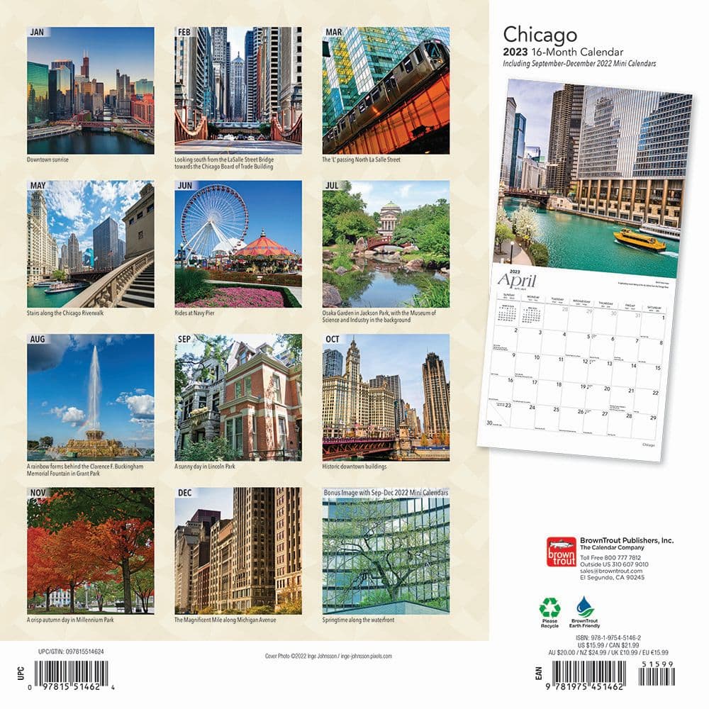 Chicago 2023 Wall Calendar - Calendars.com