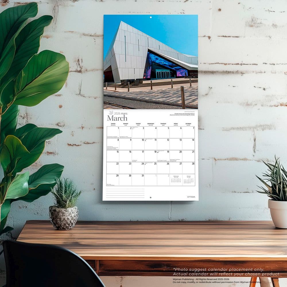 Ottawa 2026 Wall Calendar Fourth Alternate Image