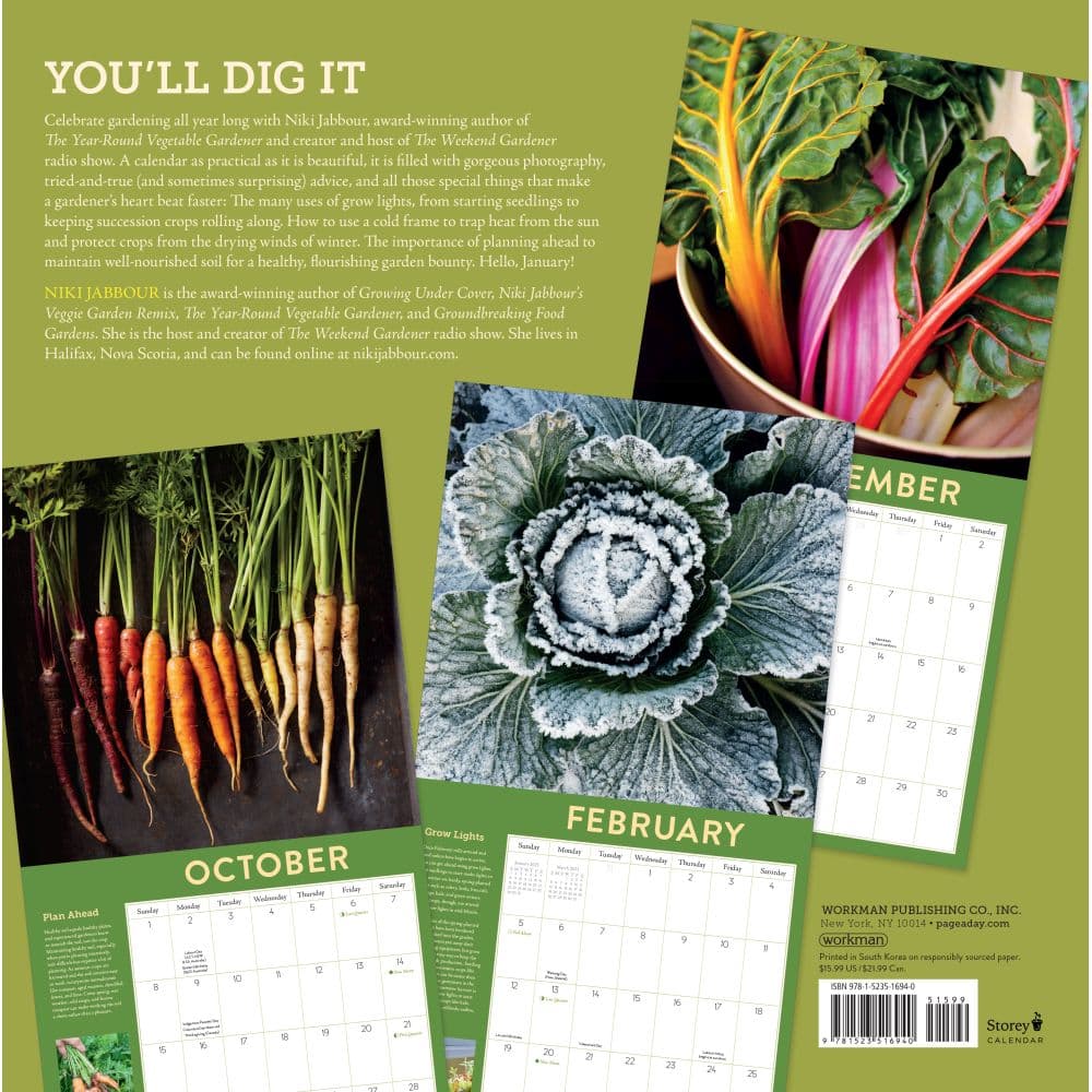 Vegetable Gardener 2023 Wall Calendar - Calendars.com
