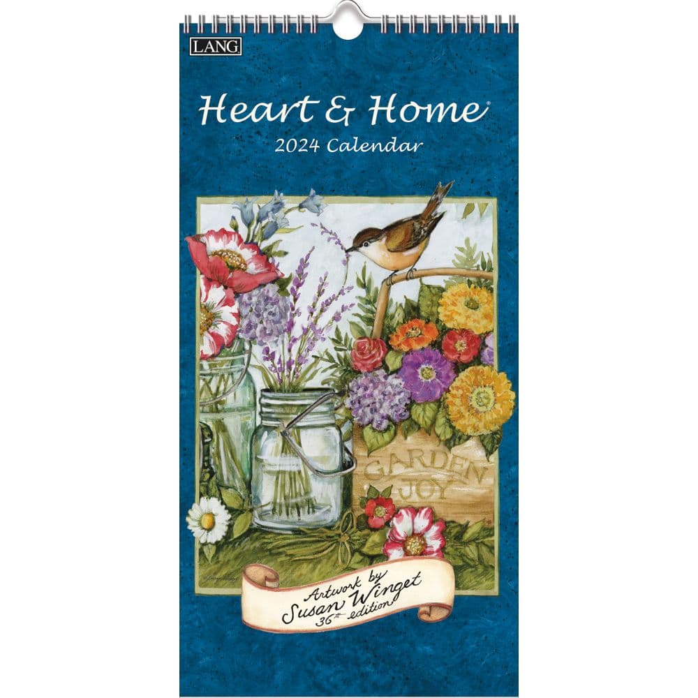 Heart and Home Vertical 2024 Wall Calendar Main Image