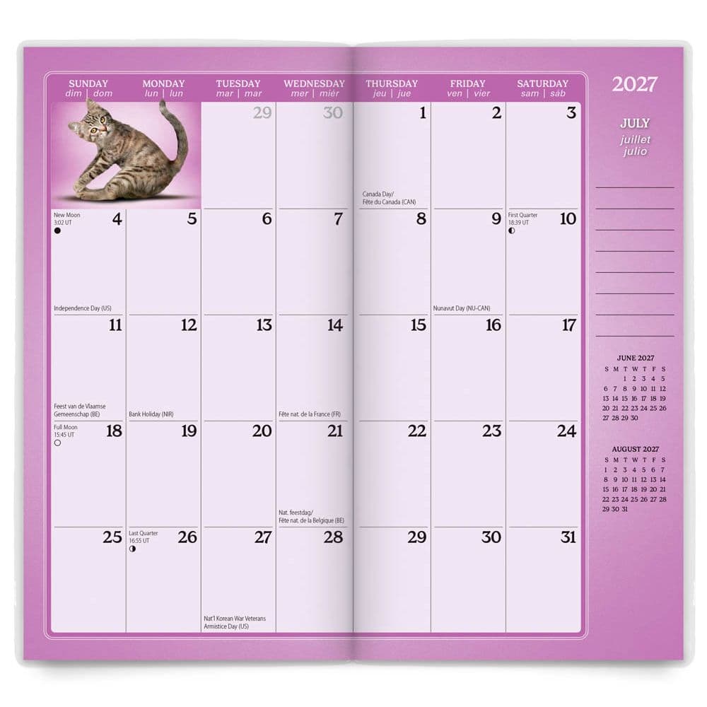 Yoga Kittens 2027 2 Year Pocket Planner Third Alternate Image