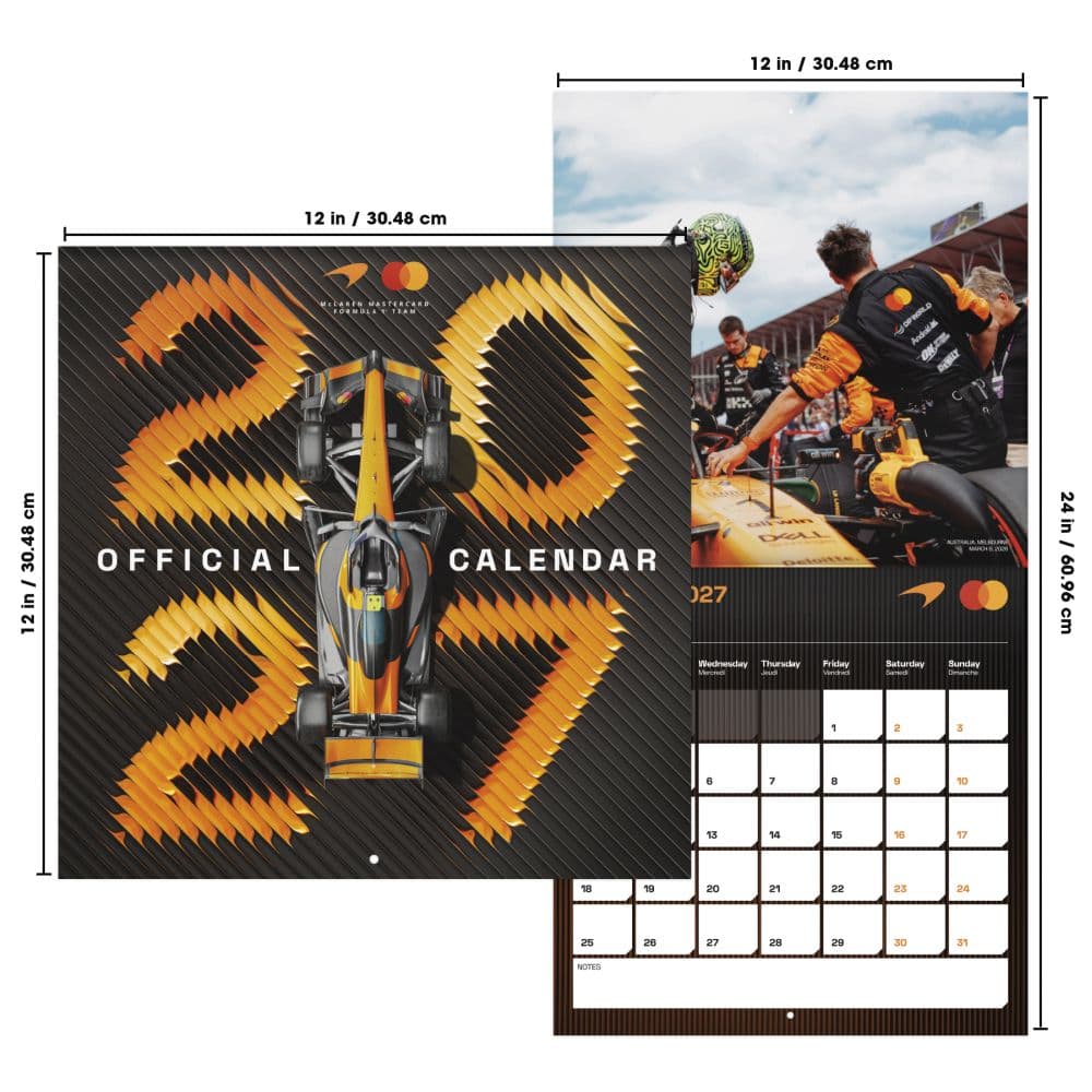 McLaren Racing 2027 Wall Calendar Sixth Alternate Image