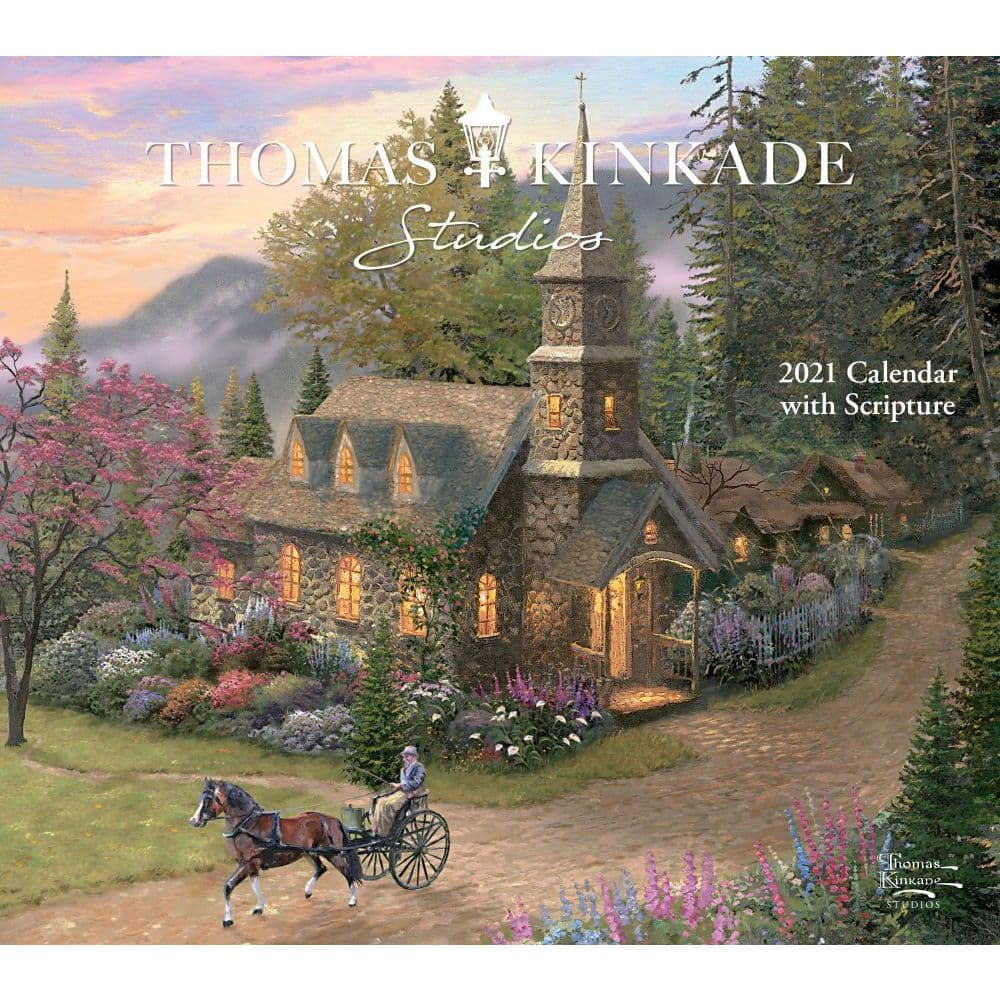 Thomas Kinkade Painter Of Light Scripture 2022 Wall Calendar May