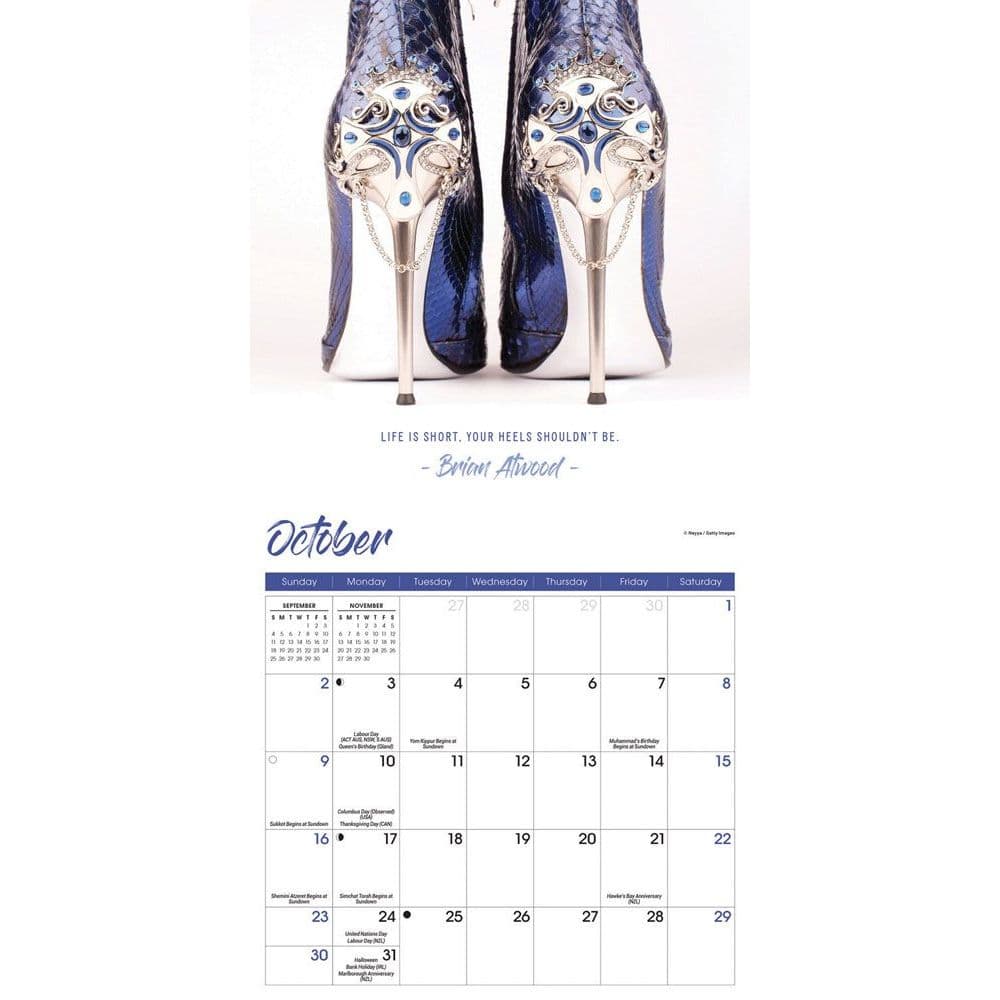 Shoes 2022 Mini Wall Calendar - Calendars.com