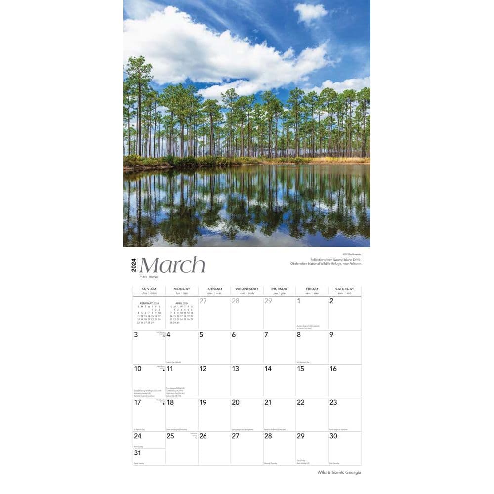 Georgia Wild and Scenic 2024 Wall Calendar Second Alternate  Image width=&quot;1000&quot; height=&quot;1000&quot;