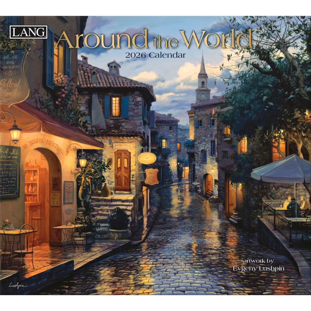 Around the World 2026 Wall Calendar by Evgeny Lushpin Main Image