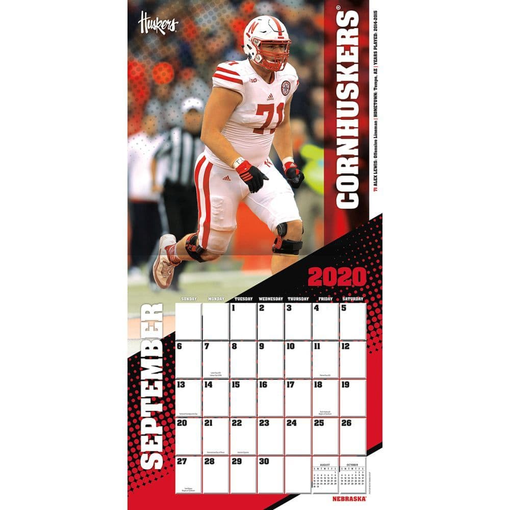 COL Nebraska Cornhuskers Mini Wall Calendar