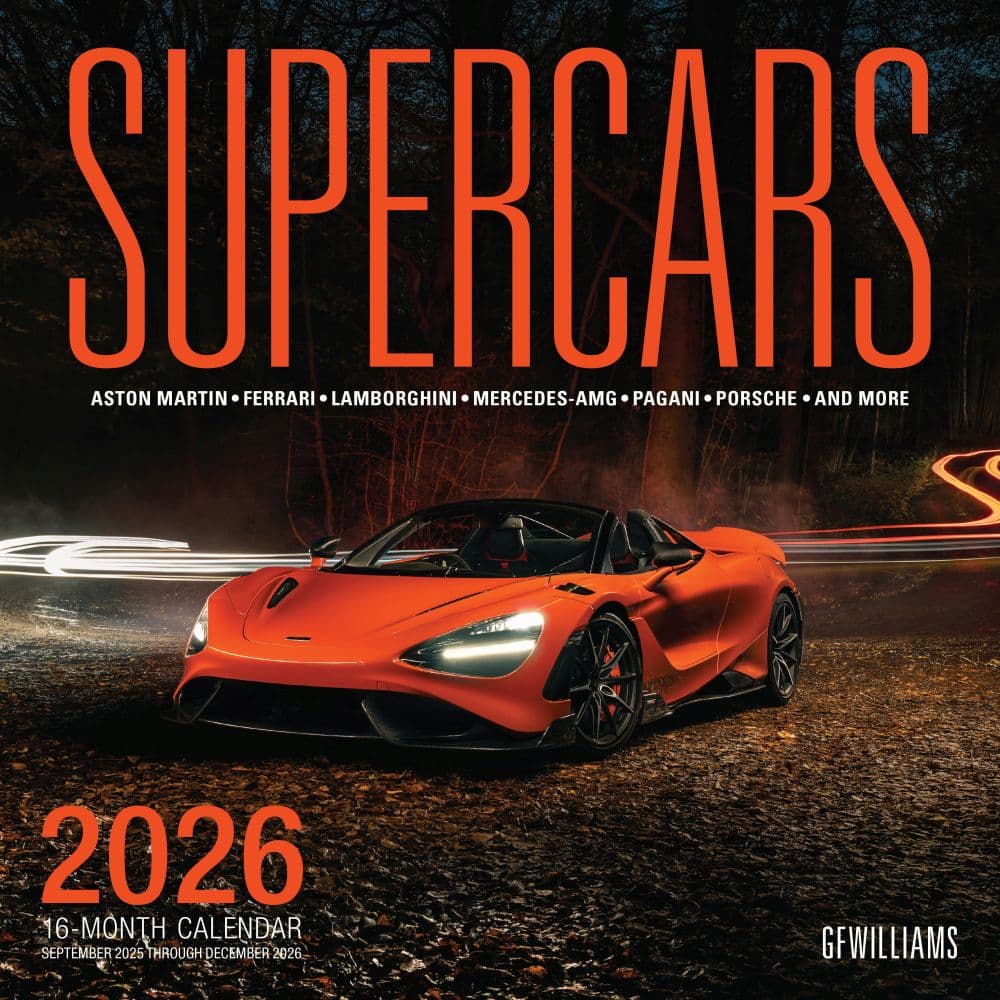 Supercars 2026 Wall Calendar  Main Image
