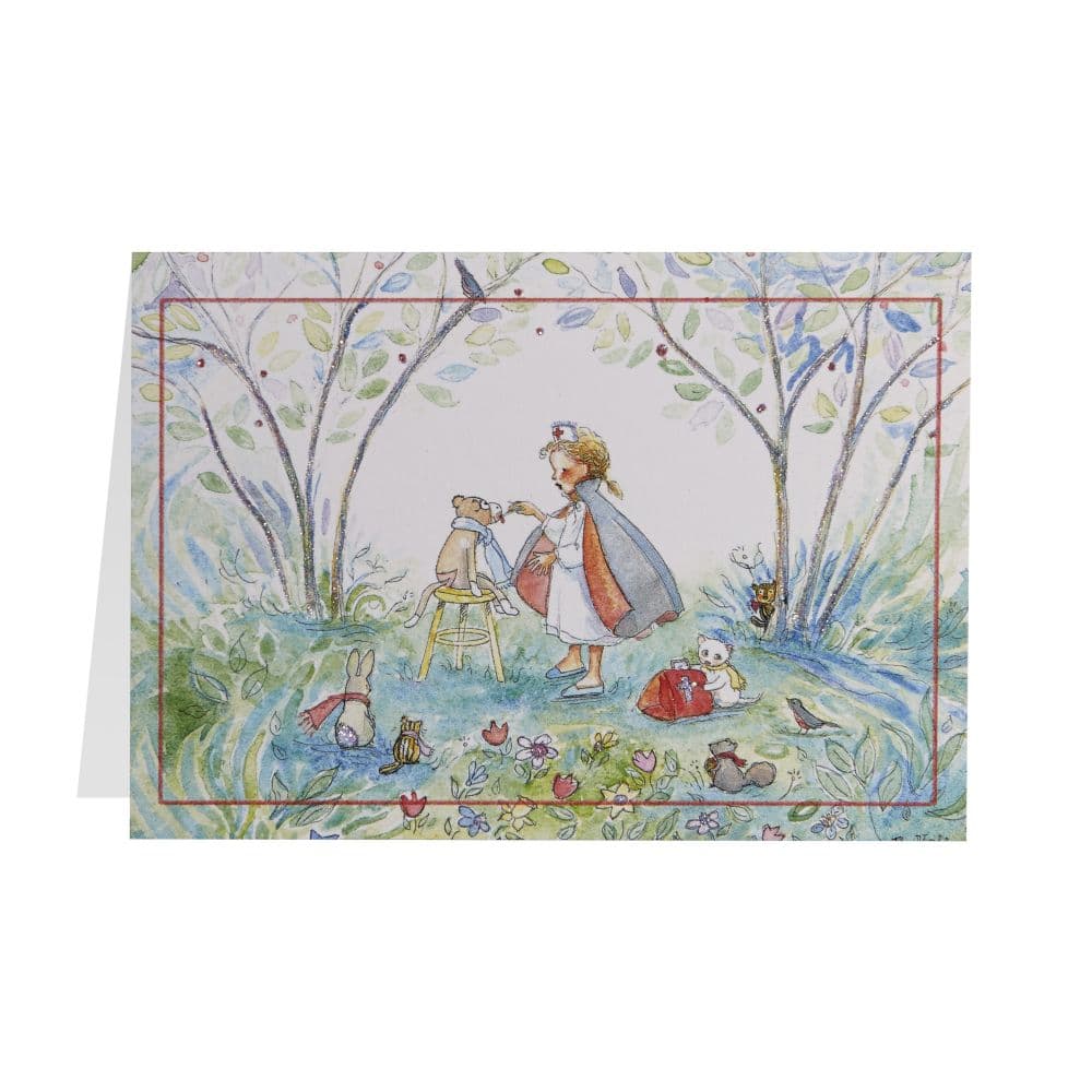 Nurse with Animals Get Well Card Sixth Alternate Image width="1000" height="1000"