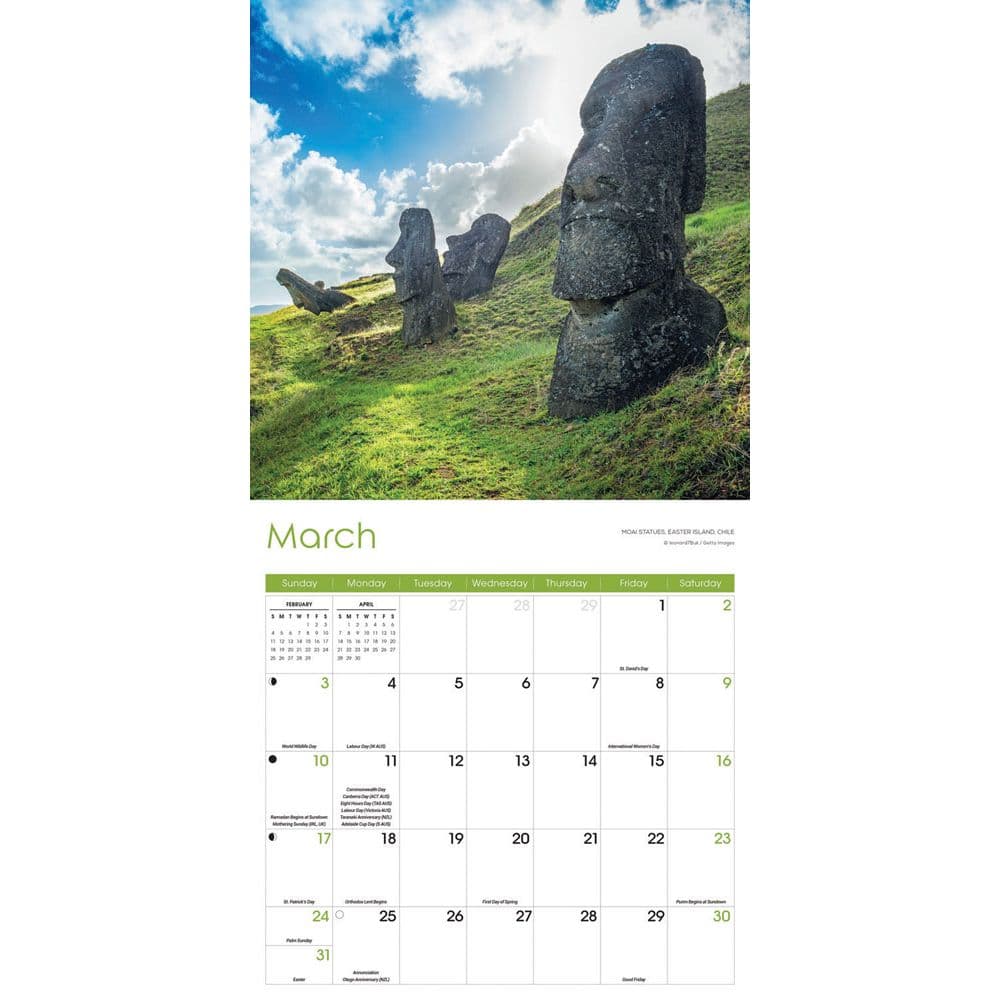 World Wonders 2024 Wall Calendar