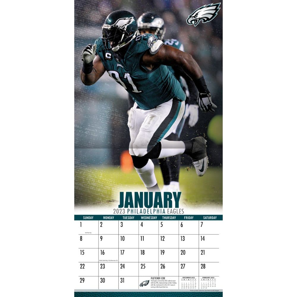 NFL Philadelphia Eagles 2023 Wall Calendar - Calendars.com