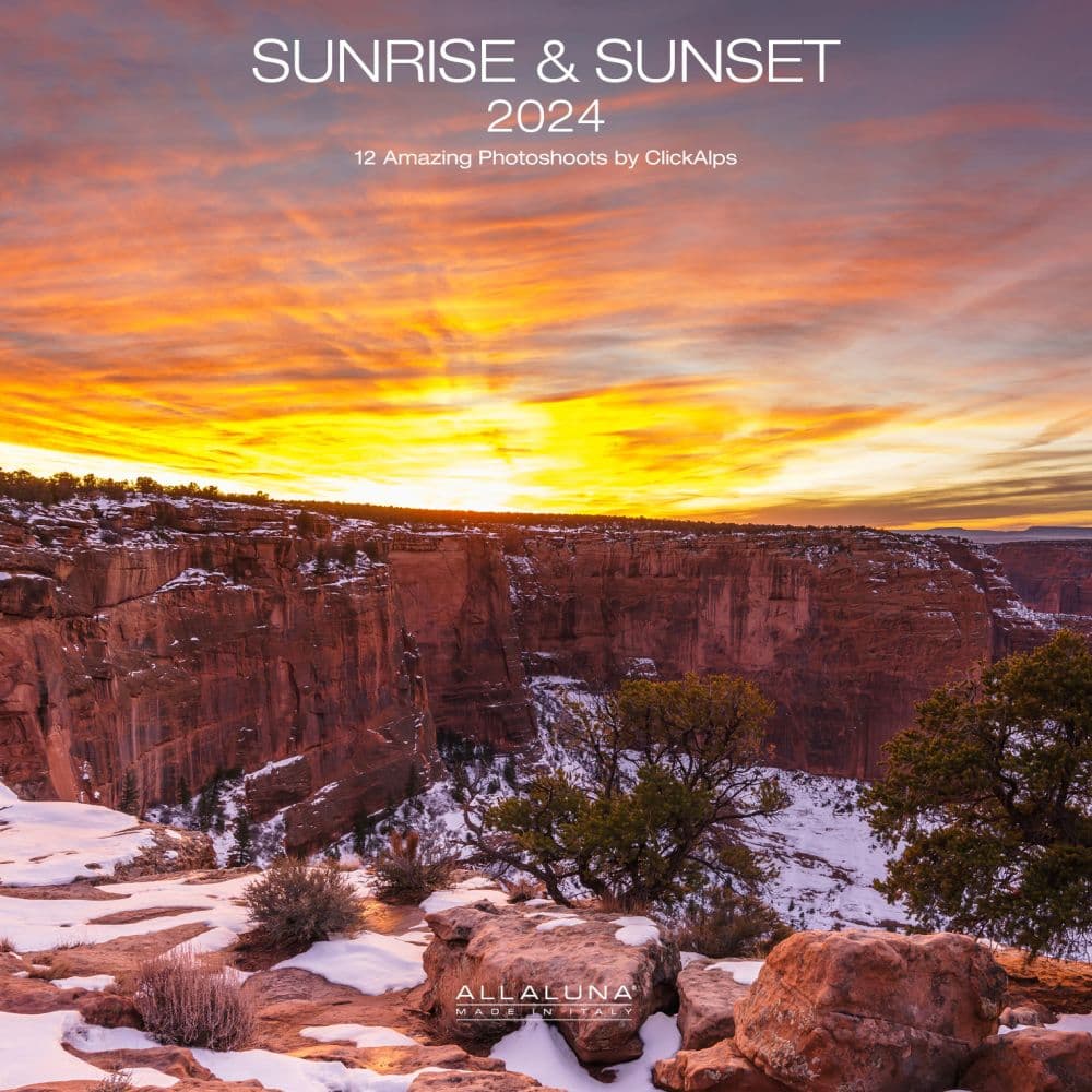 Sunrise and Sunset 2025 Wall Calendar