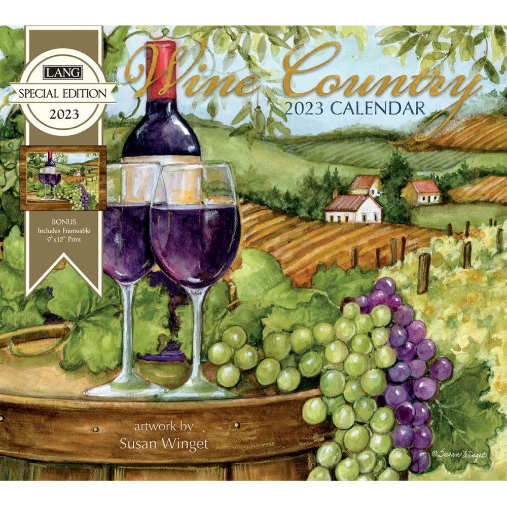 Wine Country Special Edition 2023 Wall Calendar