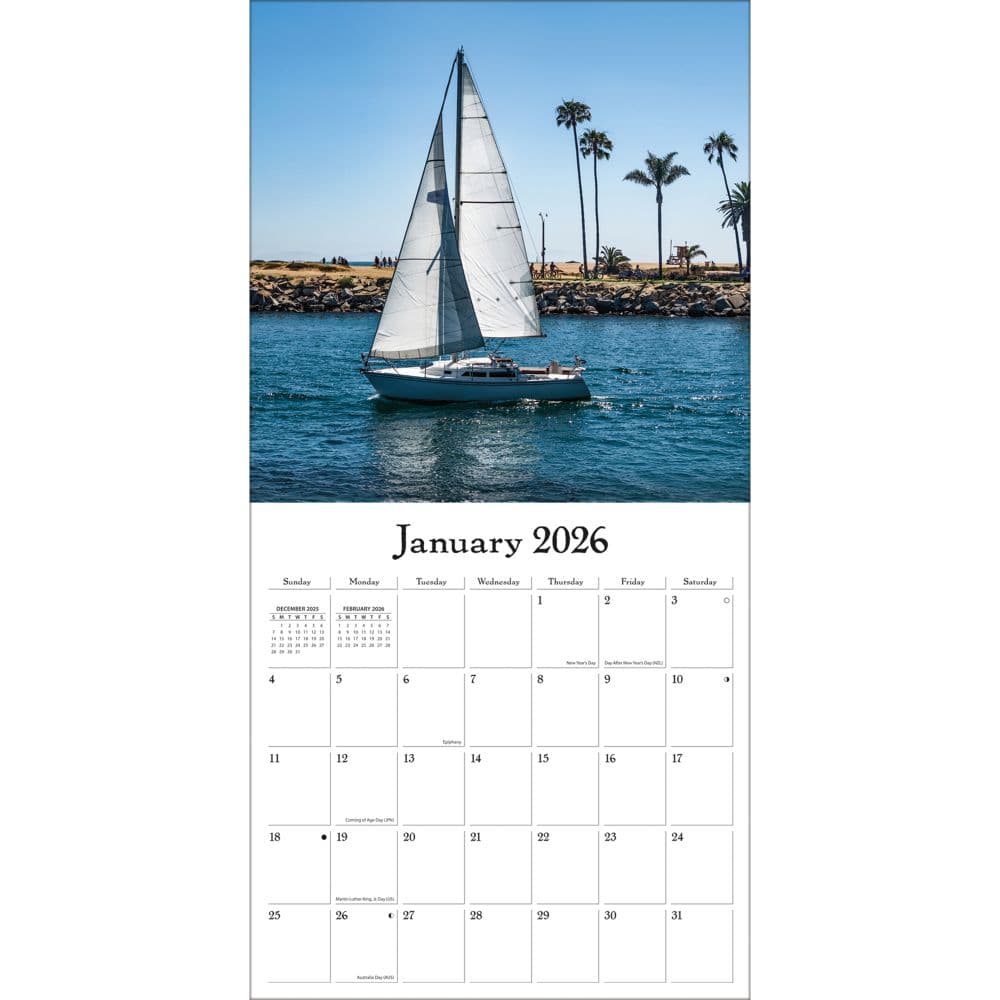 Sailboats 2026 Wall Calendar_ALT3