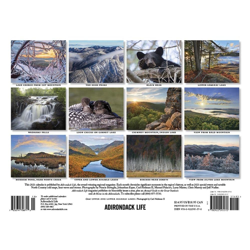 Adirondack Life Wall Calendar