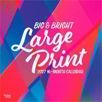 image Big And Bright Large Print 2027 Wall Calendar Main Product Image