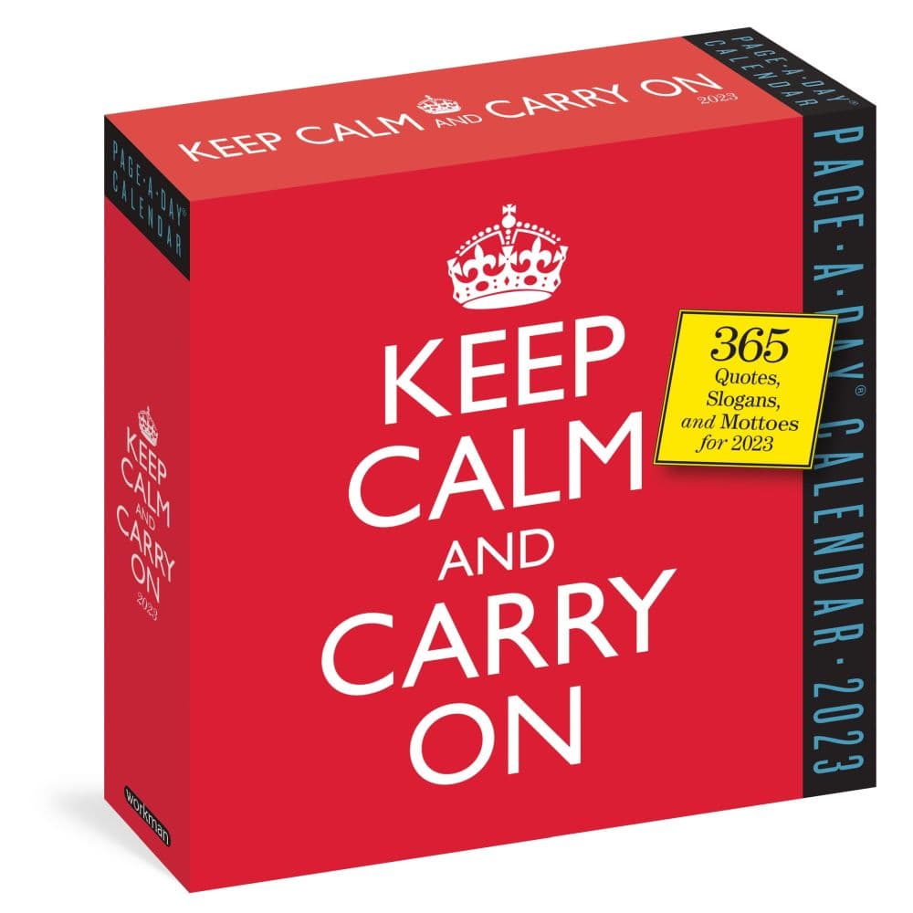 Keep Calm and Carry On 2023 Page-A-Day Calendar