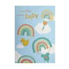 image Parachutes Baby Shower New Baby Card front