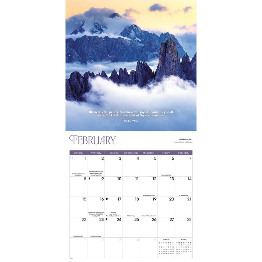 Psalms Special Value 2026 Wall Calendar Second Alternate Image