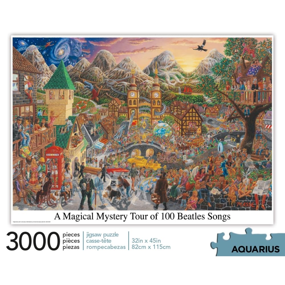 Beatles 3000 Piece Jigsaw Puzzle A Magical Mystery Tour of 100 Beatles Songs