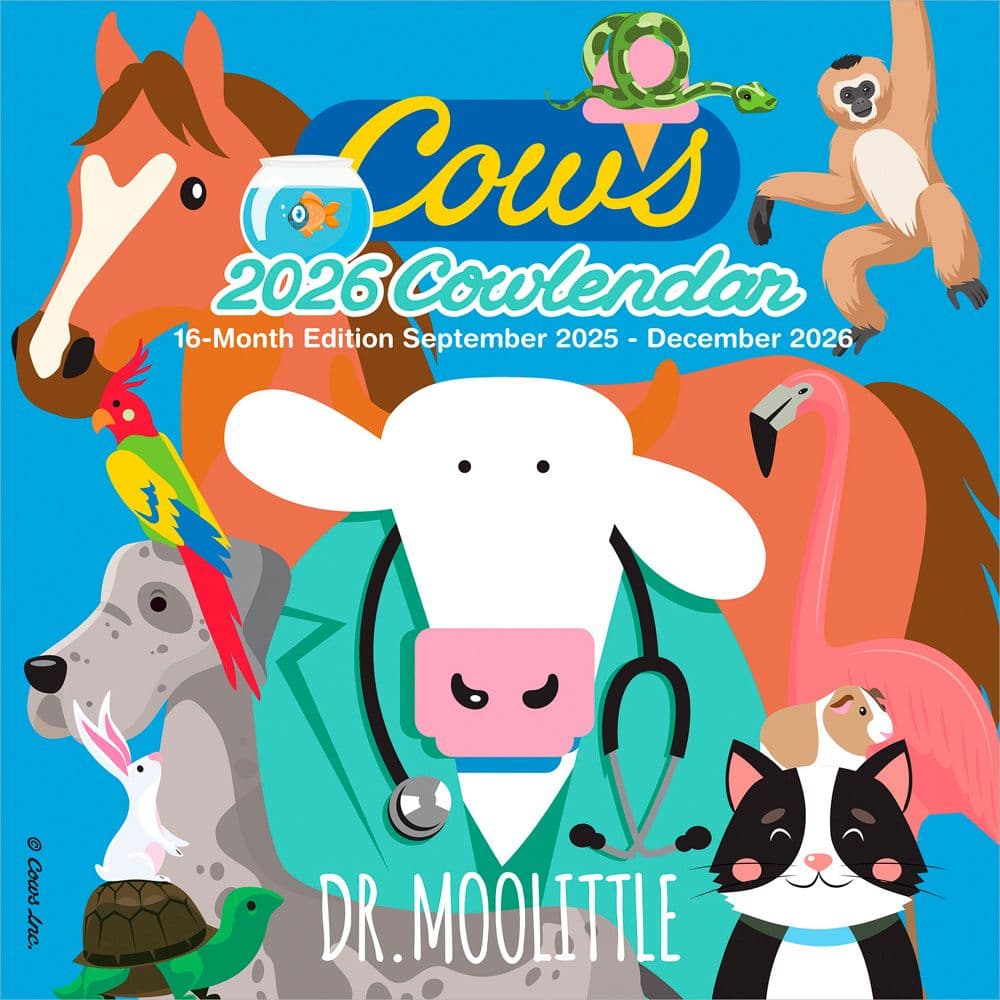 Cows Art 2026 Wall Calendar Main Product Image
