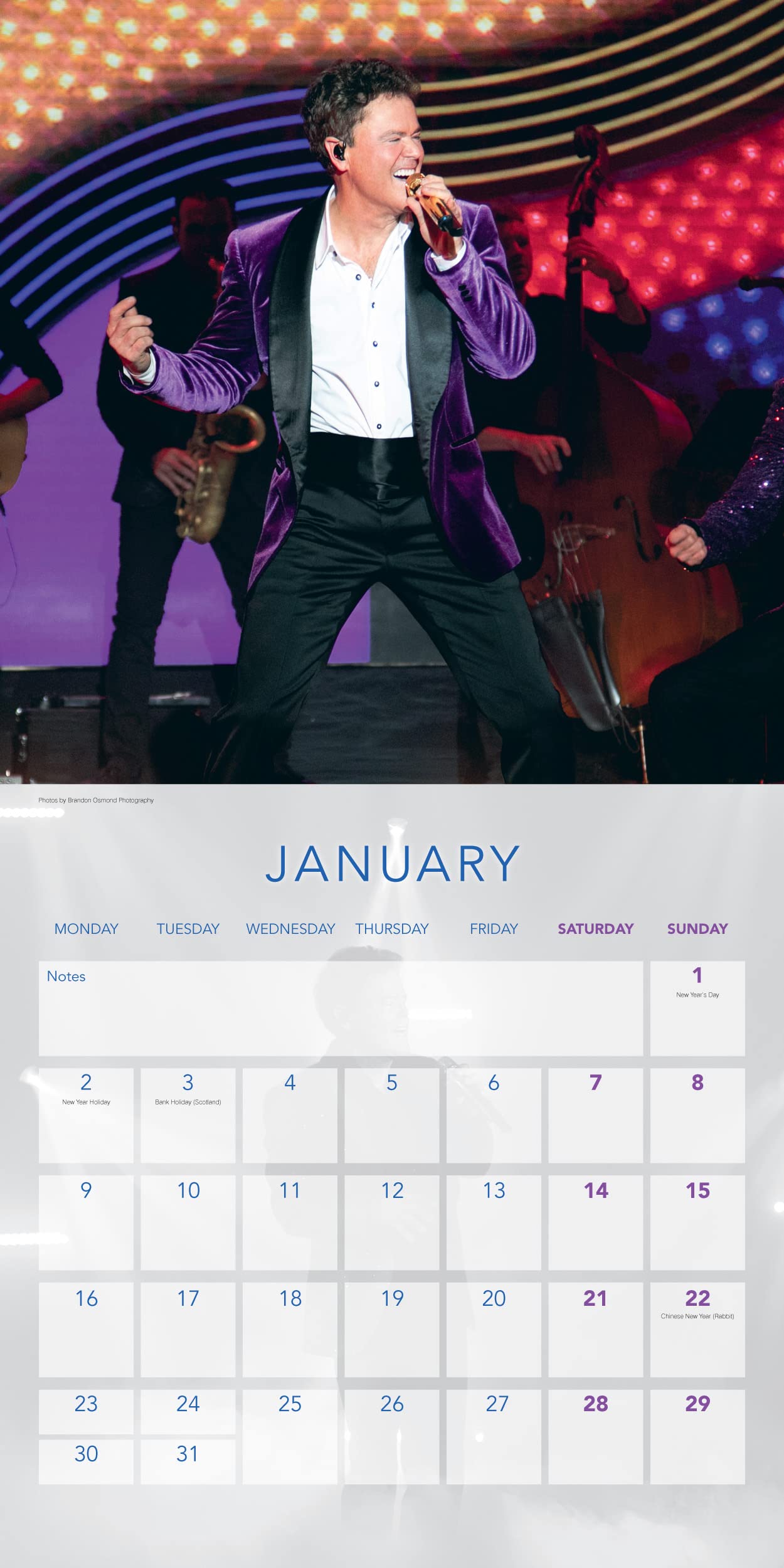 Donny Osmond 2023 Wall Calendar - Calendars.com