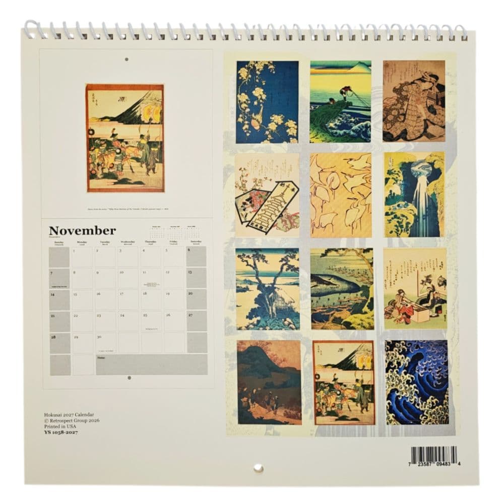 Hokusai Square 2027 Wall Calendar First Alternate Image