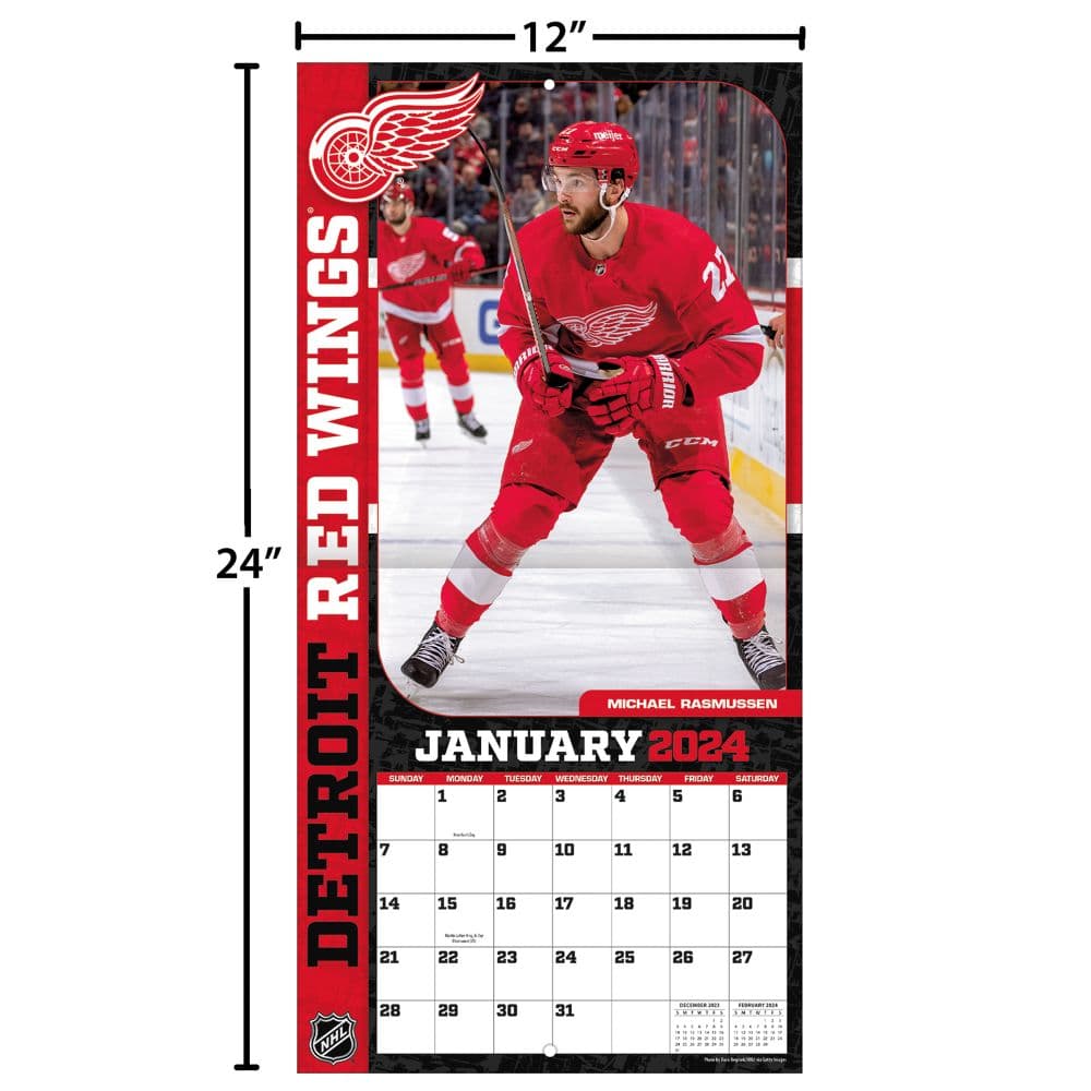 Detroit Red Wings 2024 Wall Calendar