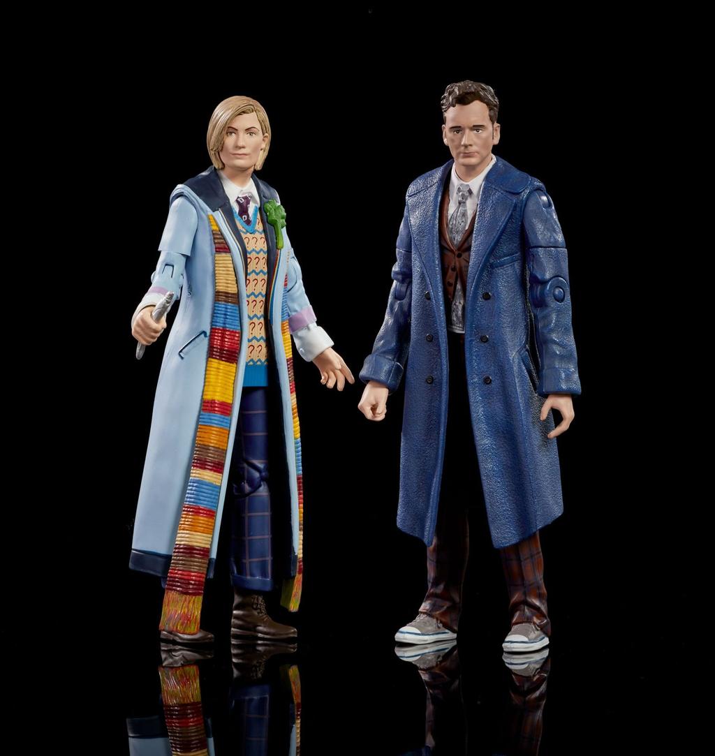 Doctor Who Regeneration Two Figure Collector Set both on black background