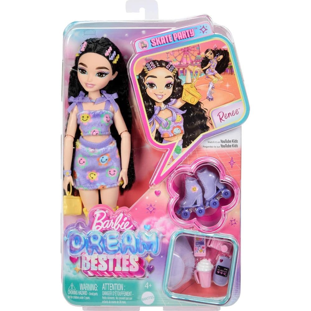 Barbie Dream Besties Skate Party Renee Roller Skating Doll Fifth Alternate Image