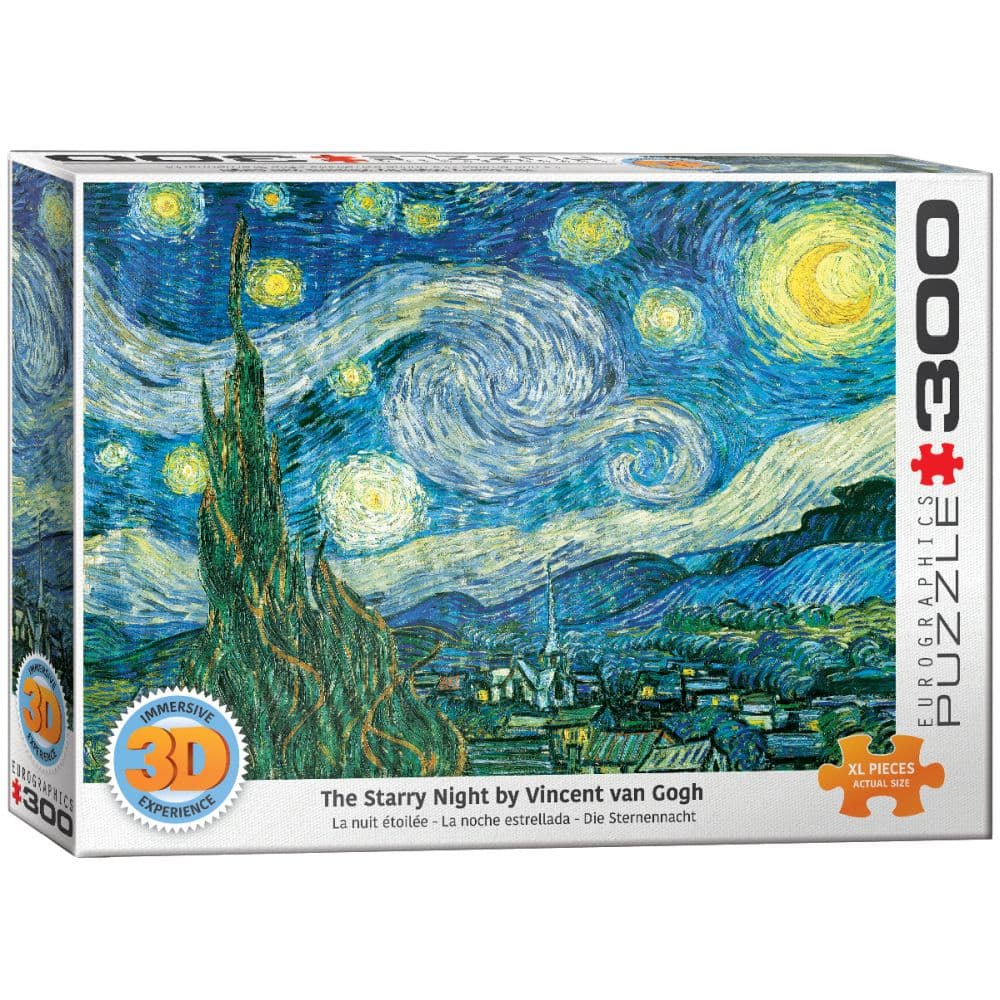 3D Starry Night 300 Piece Puzzle Main Product Image width=&quot;1000&quot; height=&quot;1000&quot;