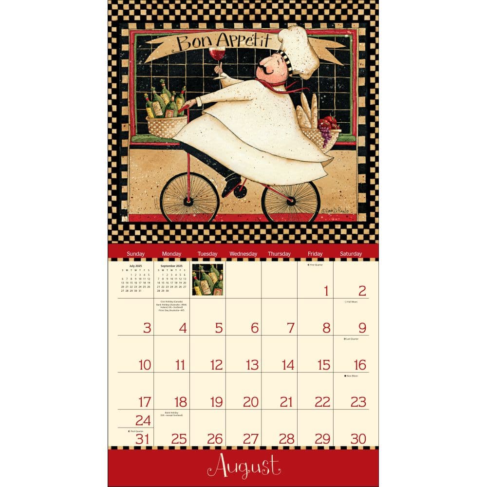 Home In The Kitchen 2025 Wall Calendar by Dan DiPaolo