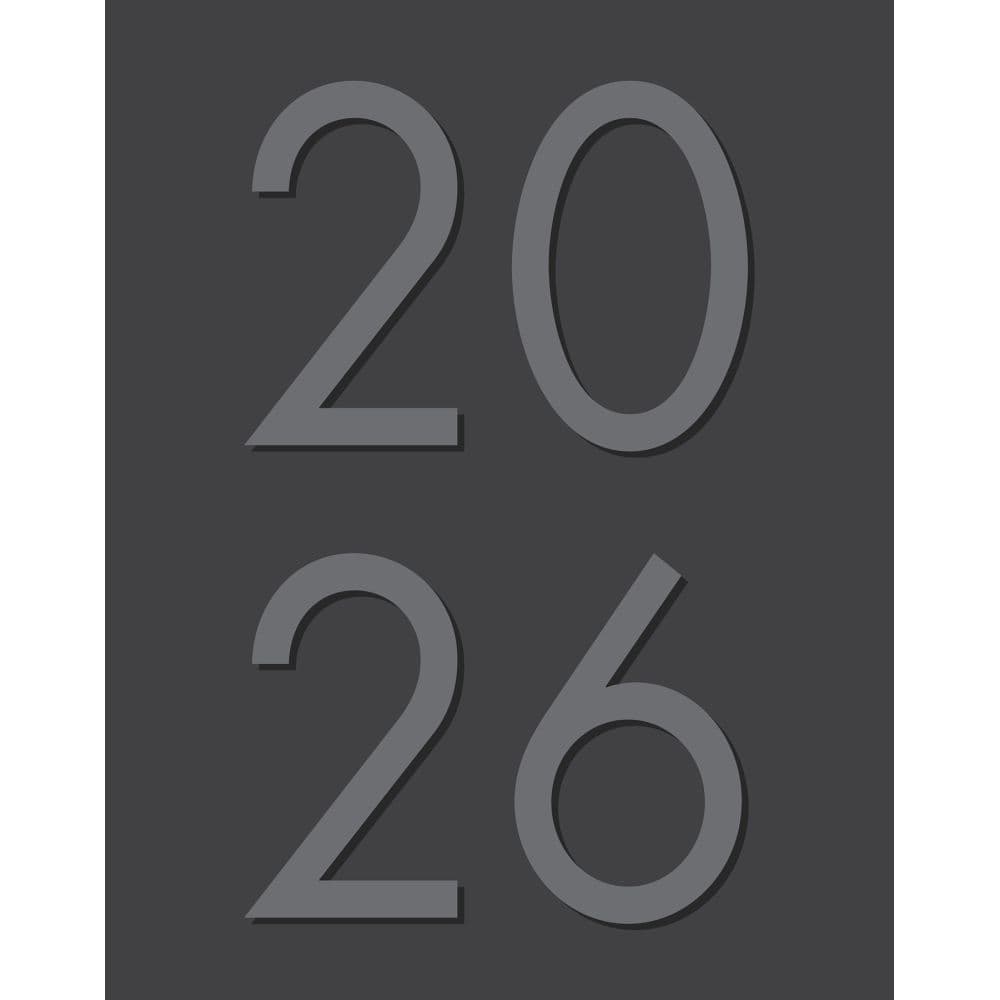 Charcoal Booklet Monthly 2026 Planner Main Image