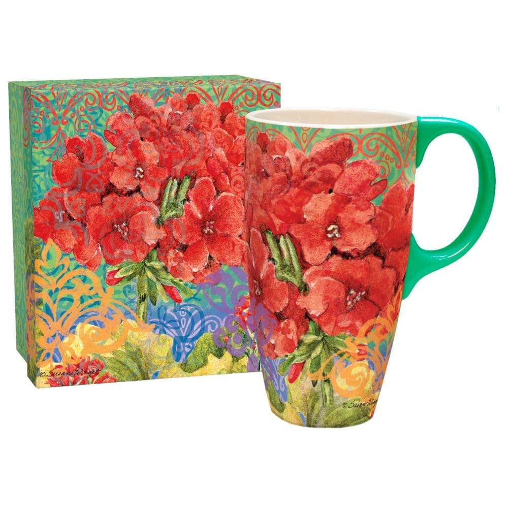 Boho Garden Latte Mug by Susan Winget Main Image