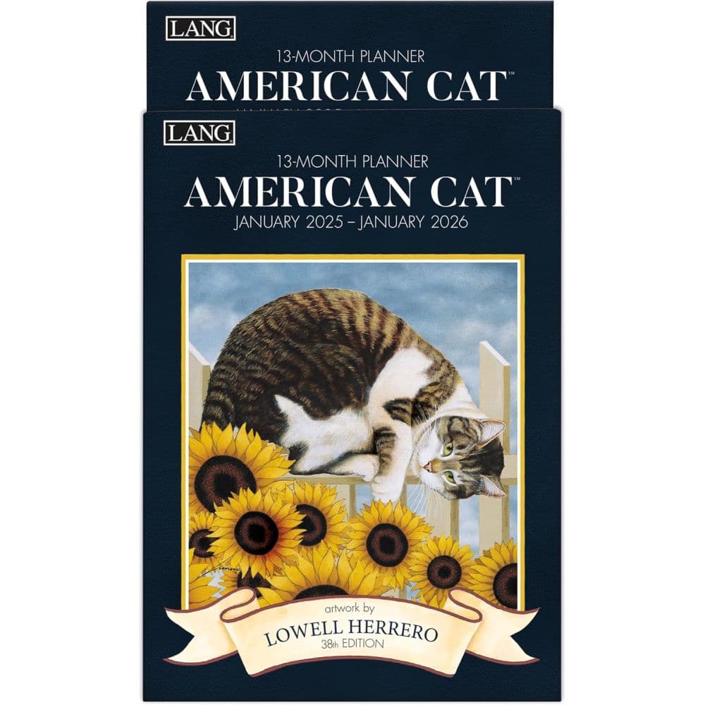 American Cat by Lowell Herrero 2025 Monthly Planner Fifth Alternate Image width=&quot;1000&quot; height=&quot;1000&quot;