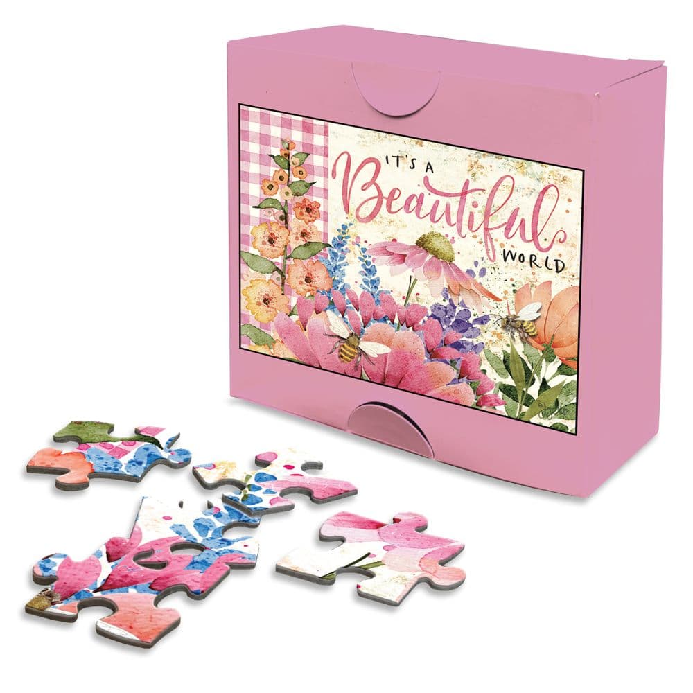 Floral Bees Large Piece Puzzle Second Alternate Image