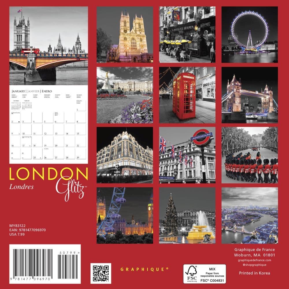 London Glitz Calendar 2021