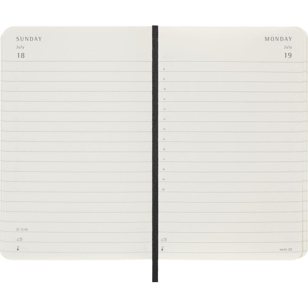 Moleskine Black Pocket Soft Cover 2027 Daily Planner Fourth Alternate Image