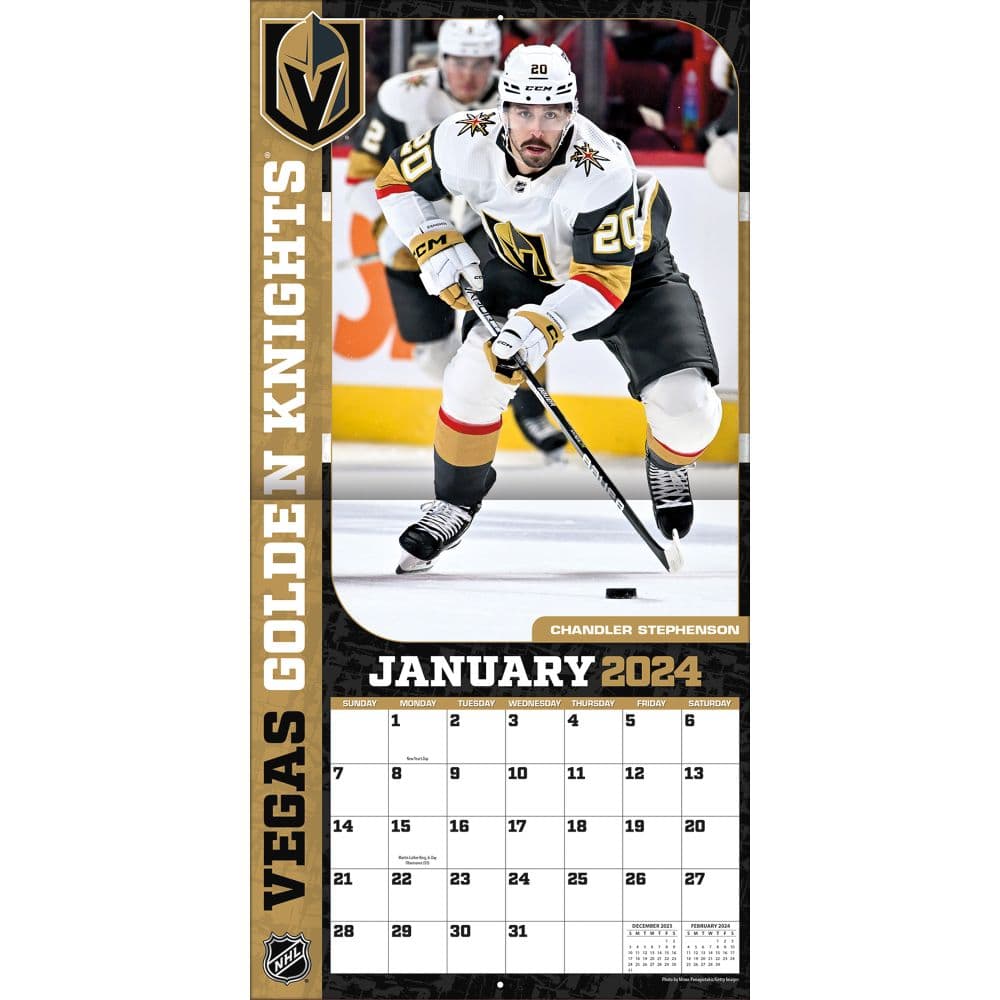 Vegas Golden Knights 2024 Mini Wall Calendar