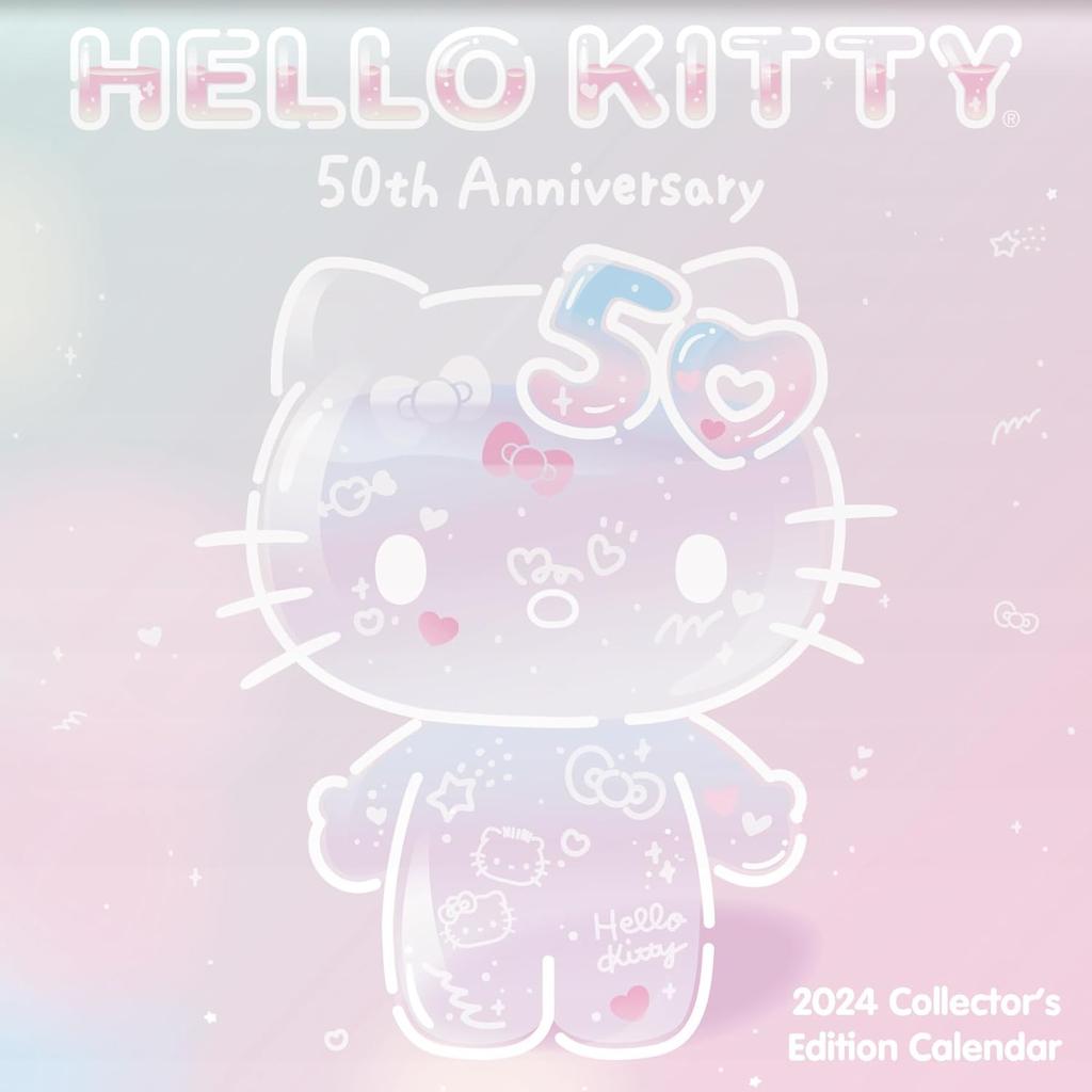 Hello Kitty 50 Year Collectors Edition 2024 Wall Calendar front